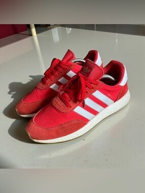 Adidas Iniki Runner Red Sneakers BB2091 Mens 10.5 Red & White Shoes